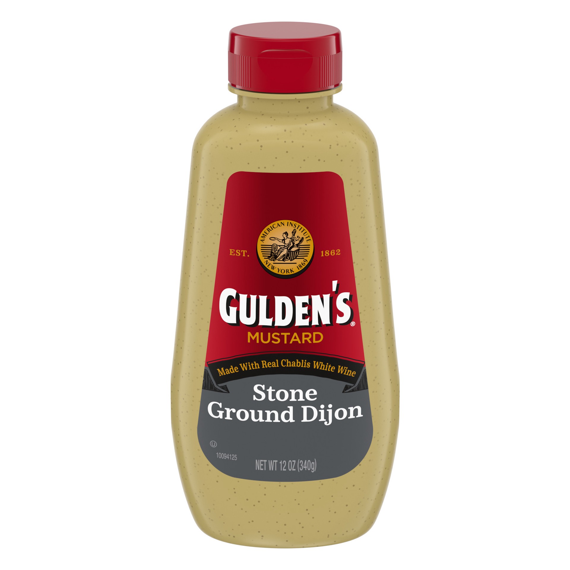 slide 1 of 4, Gulden's Stone Ground Dijon Mustard, 12 oz., 12 oz