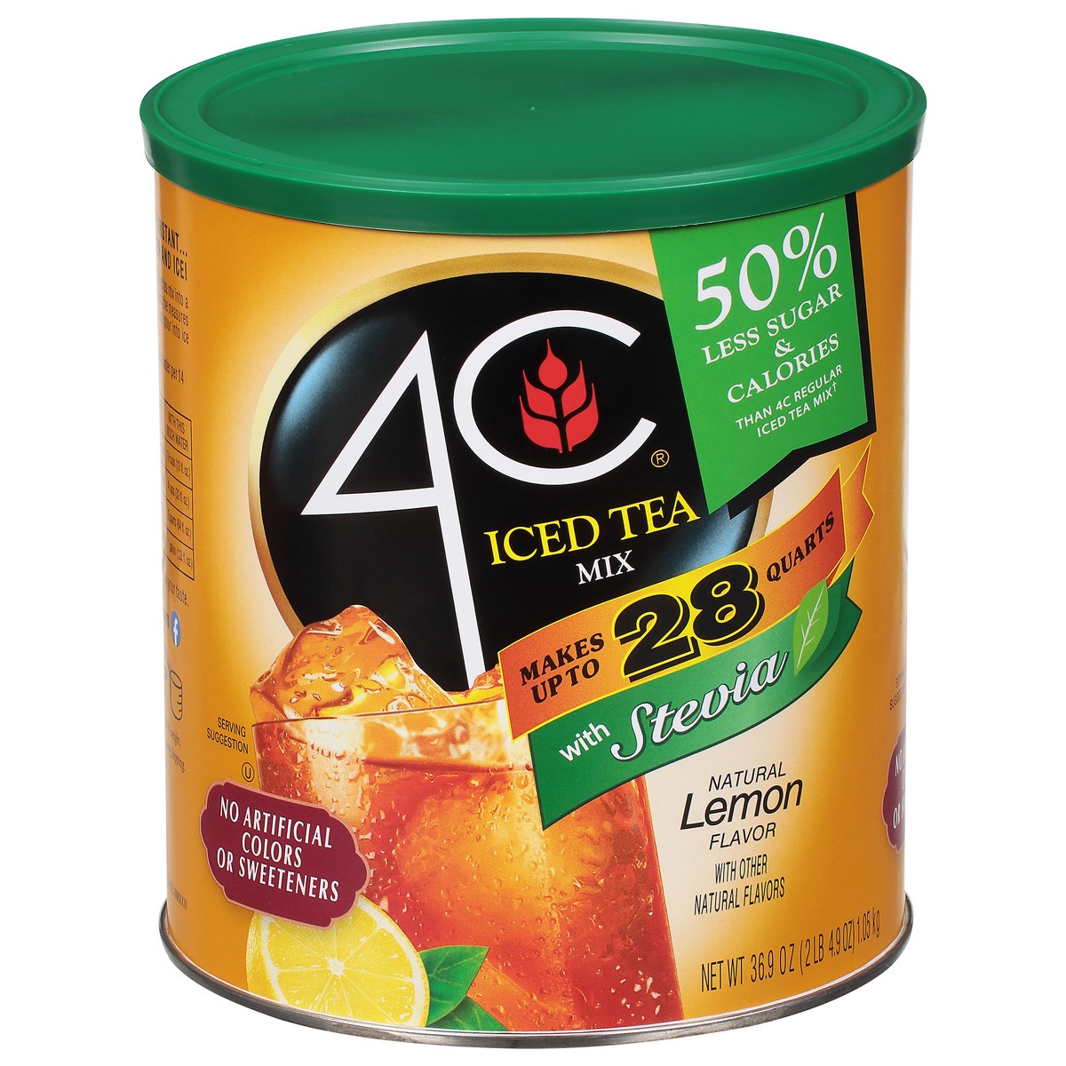 slide 1 of 1, 4C Natural Lemon Flavor Ice Tea Mix 36.9 oz, 36.9 oz