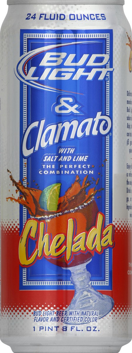 slide 6 of 6, Bud Light Chelada, 24 oz