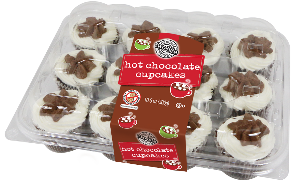 slide 1 of 1, two-bite Hot Chocolate Cupcakes 12 Count - 10.5 OZ, 12 ct