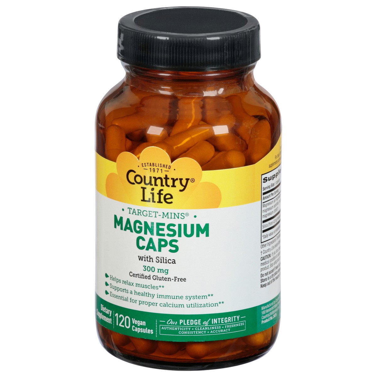 slide 5 of 9, Country Life Magnesium Caps, 120 ct