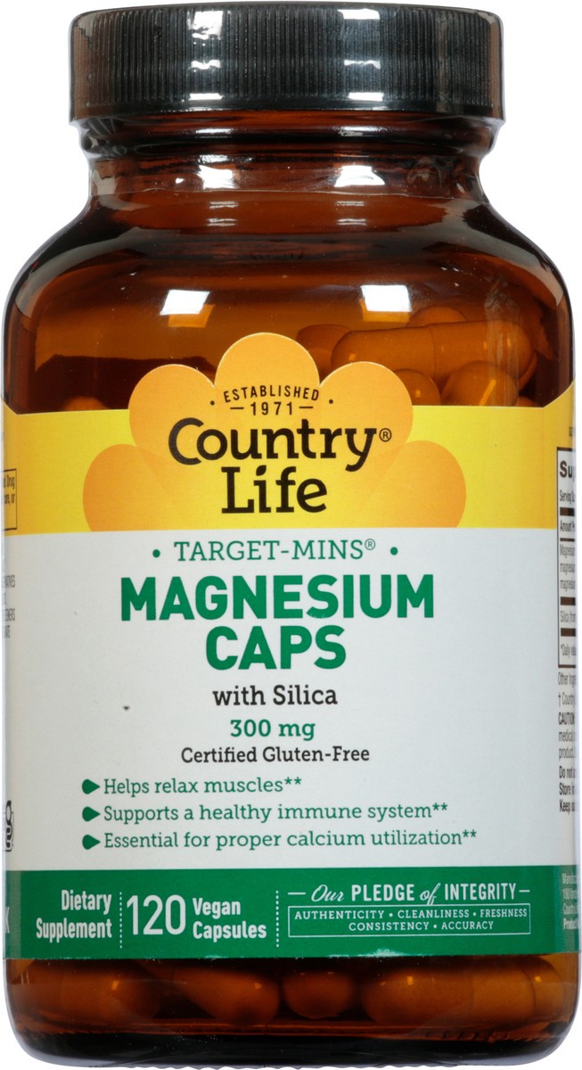 slide 7 of 9, Country Life Magnesium Caps, 120 ct