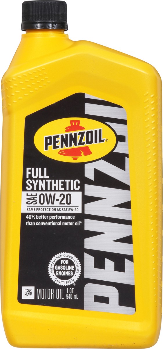 slide 2 of 9, Pennzoil Full Synthetic SAE 0W-20 Motor Oil 1 qt, 1 qt