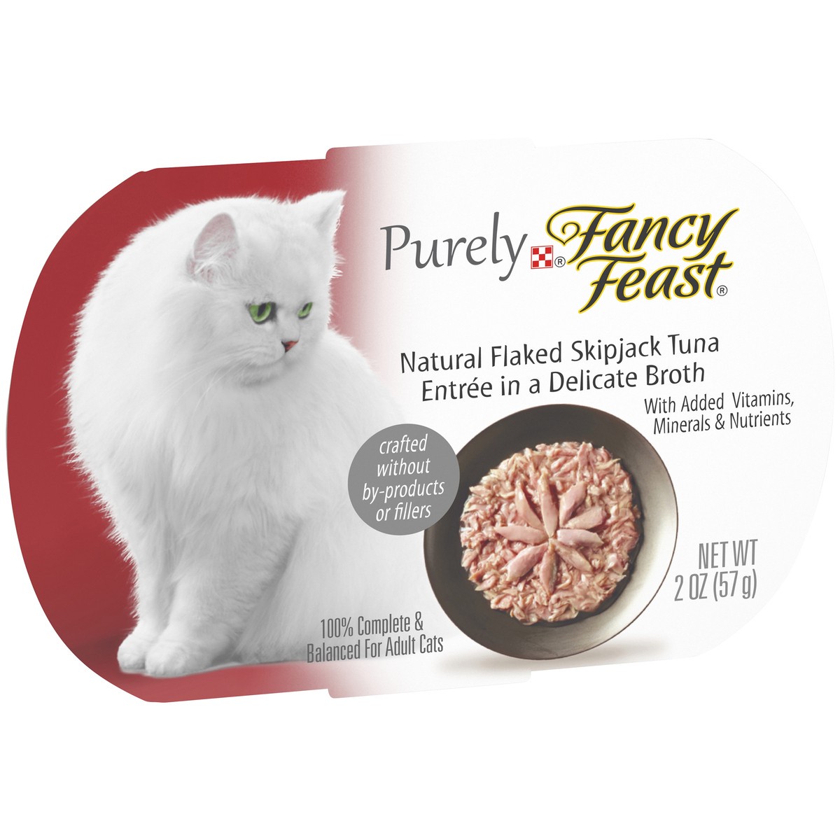 slide 2 of 9, Fancy Feast Purely Cat Food Flak Skpjack, 2 oz