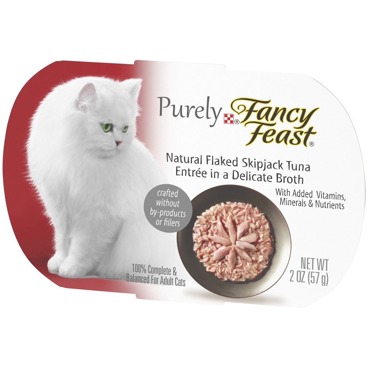 slide 9 of 9, Fancy Feast Purely Cat Food Flak Skpjack, 2 oz