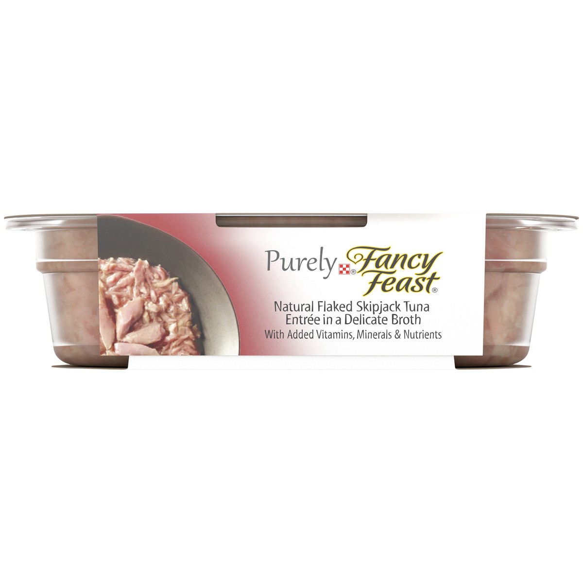 slide 8 of 9, Fancy Feast Purely Cat Food Flak Skpjack, 2 oz