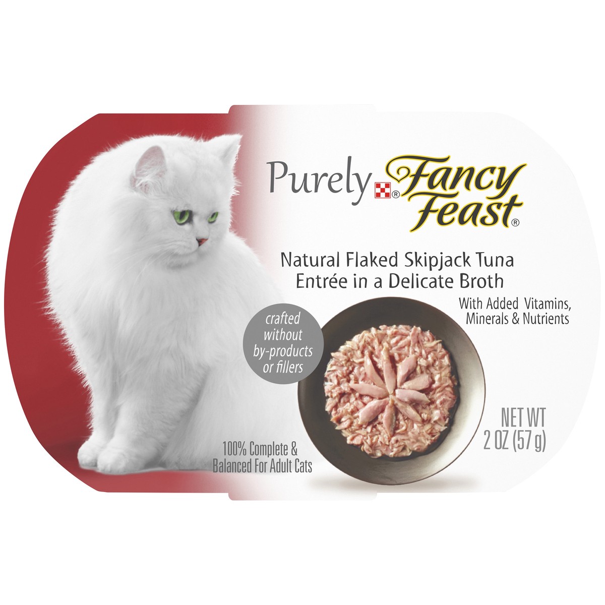 slide 7 of 9, Fancy Feast Purely Cat Food Flak Skpjack, 2 oz