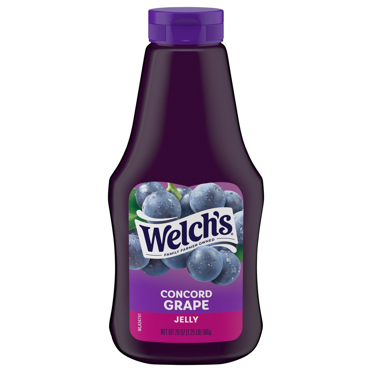 slide 1 of 5, Welch's Concord Grape Jelly, 20 oz Squeeze Bottle, 20 oz