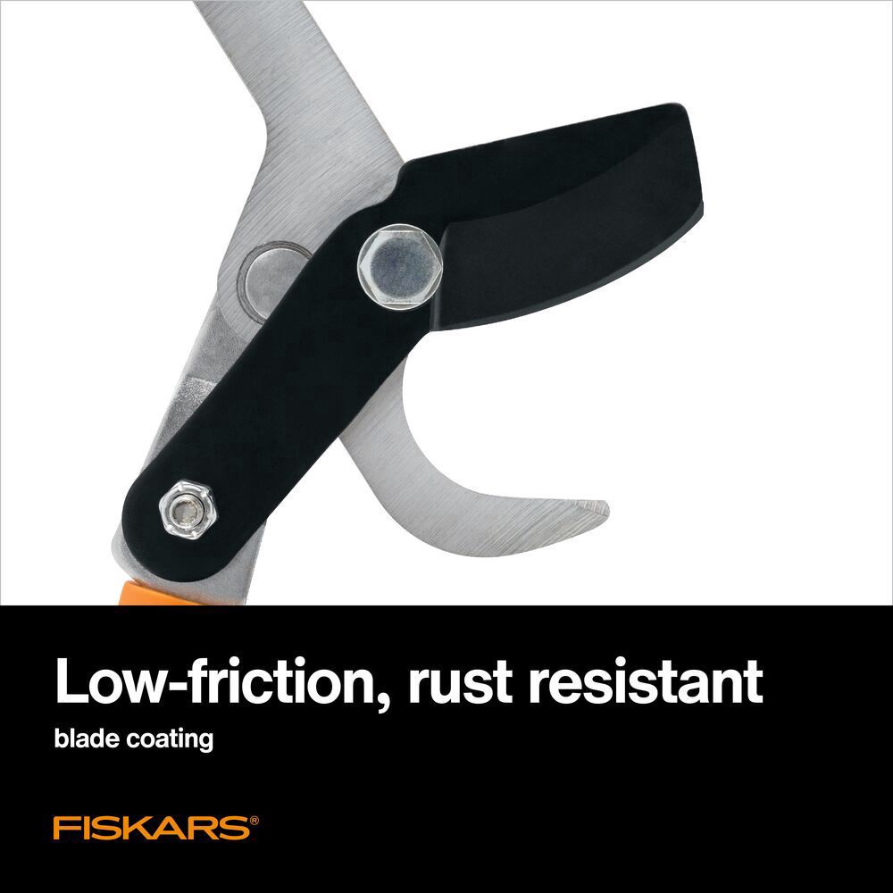 slide 3 of 6, Fiskars Power-Lever 25-in Telescoping Steel Bypass Lopper, 1 ct
