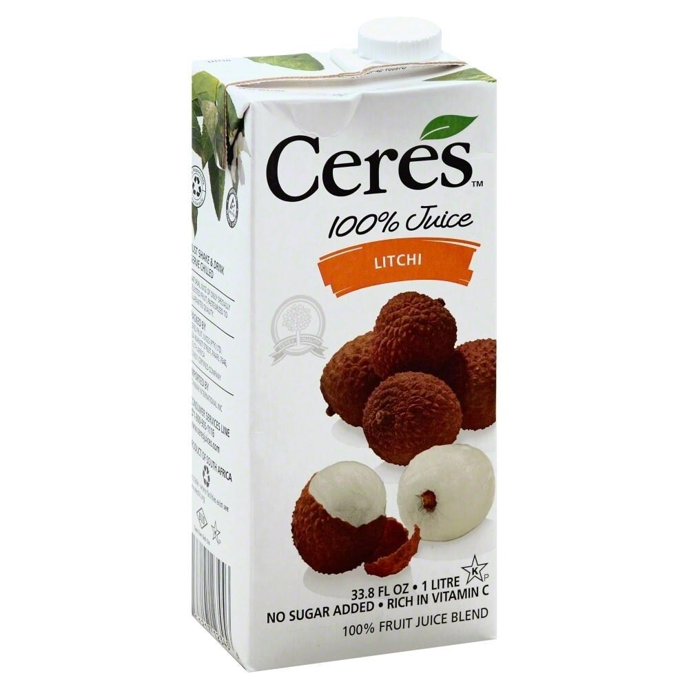 slide 1 of 1, Ceres Litchi Juice - 33.8 fl oz, 33.8 fl oz