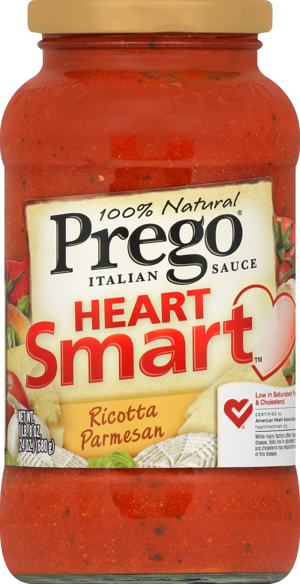 slide 5 of 6, Prego Heart Smart 100% Natural Italian Sauce Ricotta Parmesan, 1 ct