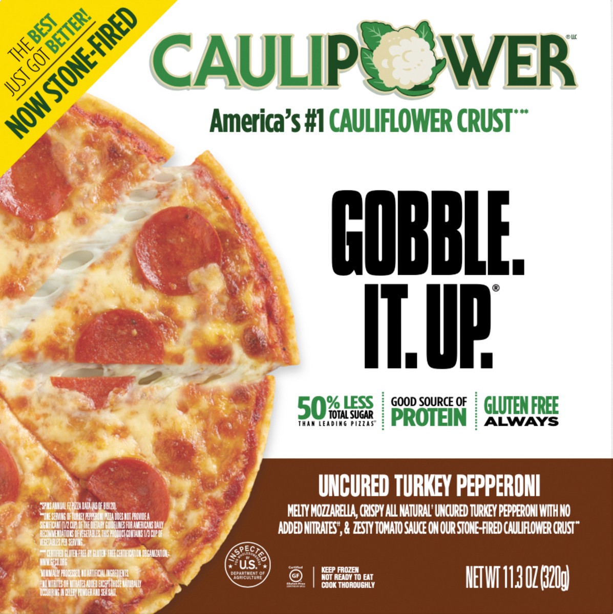 slide 4 of 8, Caulipower Turkey Pepperoni Pizza, 12 oz