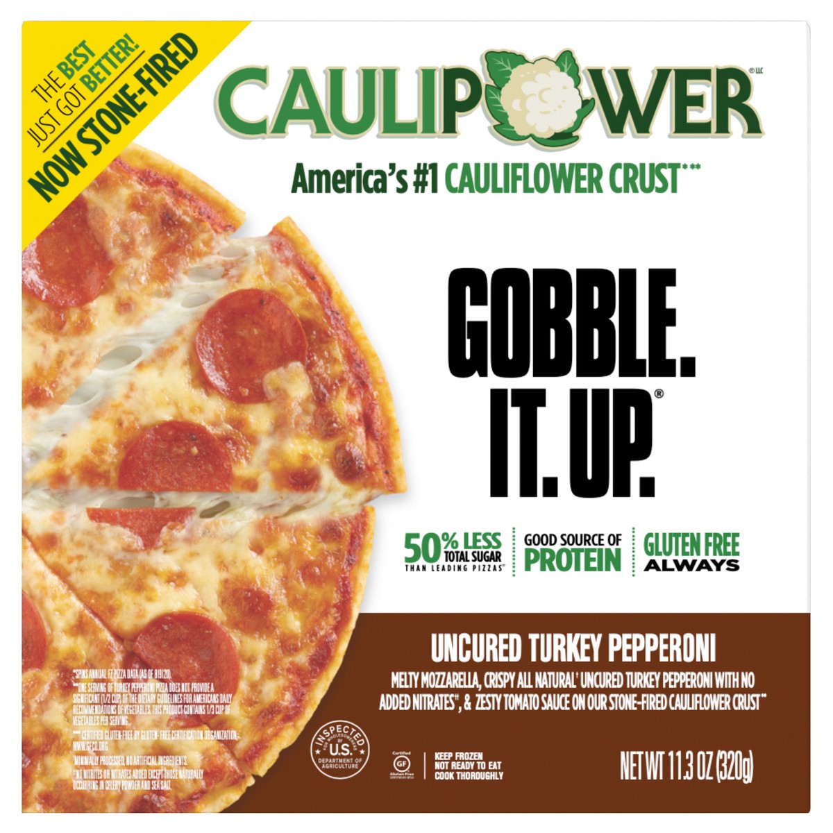 slide 7 of 8, Caulipower Turkey Pepperoni Pizza, 12 oz