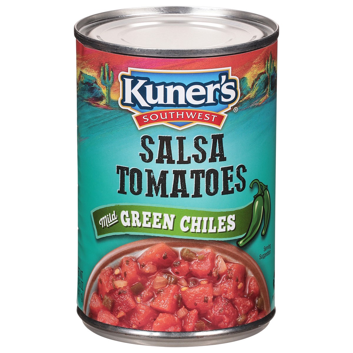 slide 1 of 9, Kuner's Southwestern Kuners Southwest Salsa Tomatoes with Mild Jalapenos, 14.5 oz