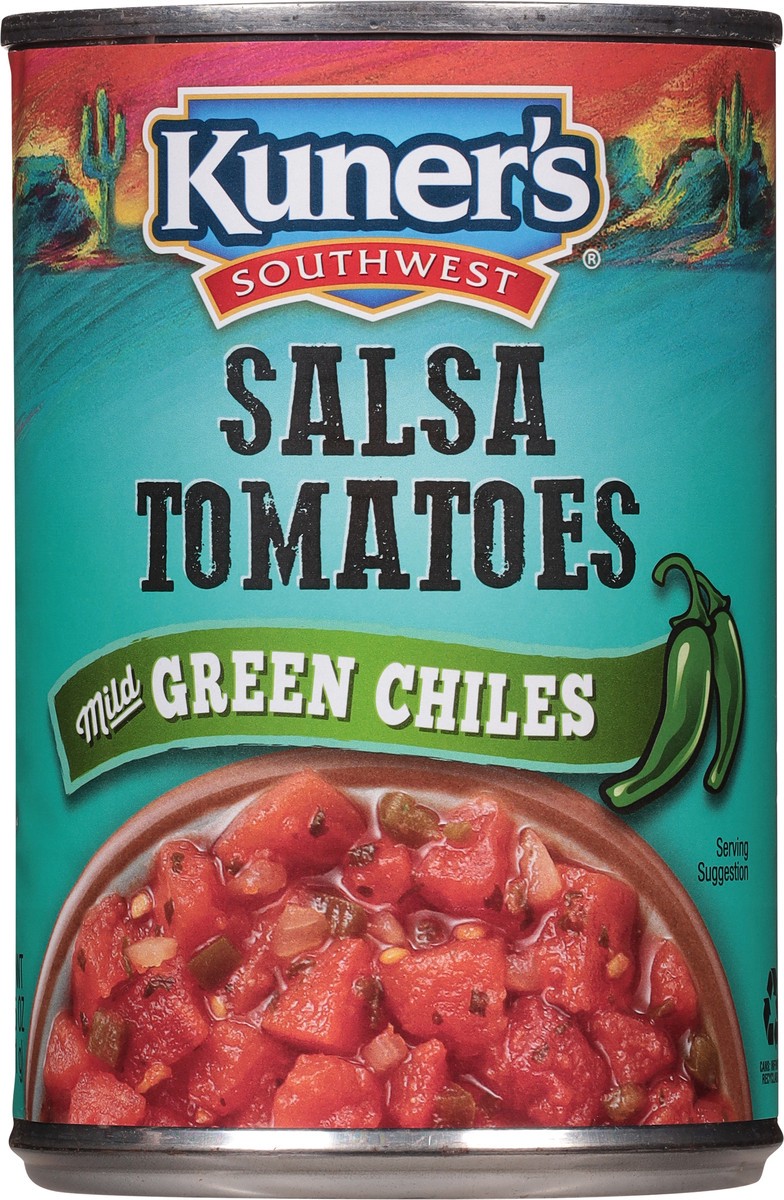 slide 6 of 9, Kuner's Southwestern Kuners Southwest Salsa Tomatoes with Mild Jalapenos, 14.5 oz