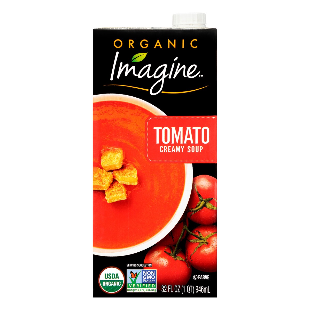 slide 11 of 11, Imagine Organic Tomato Creamy Soup 32 fl. oz. Aseptic Pack, 32 fl oz