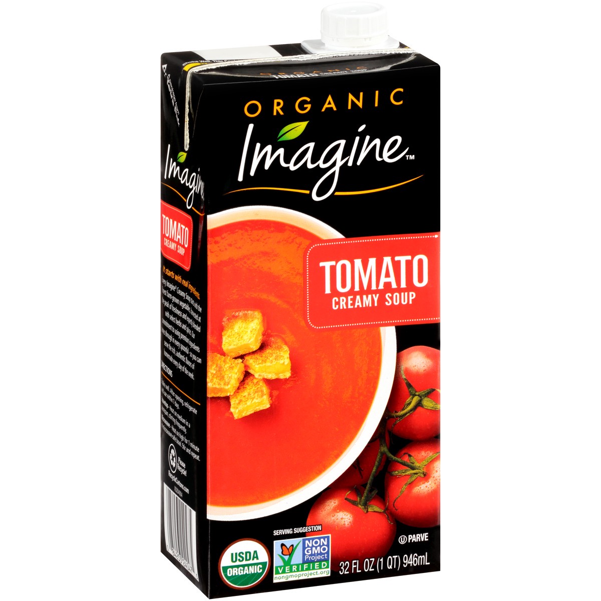 slide 1 of 11, Imagine Organic Tomato Creamy Soup 32 fl. oz. Aseptic Pack, 32 fl oz