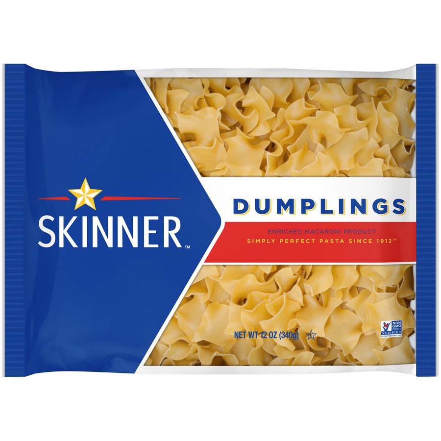 slide 1 of 3, Skinner Dumplings Dry Pasta, 12 oz