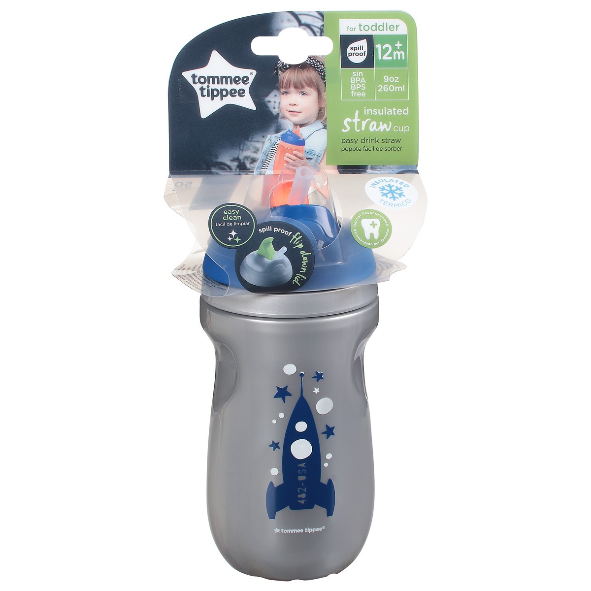 slide 7 of 9, Tommee Tippee Tom Tippee Straw Tumbler Insulat, 1 ct