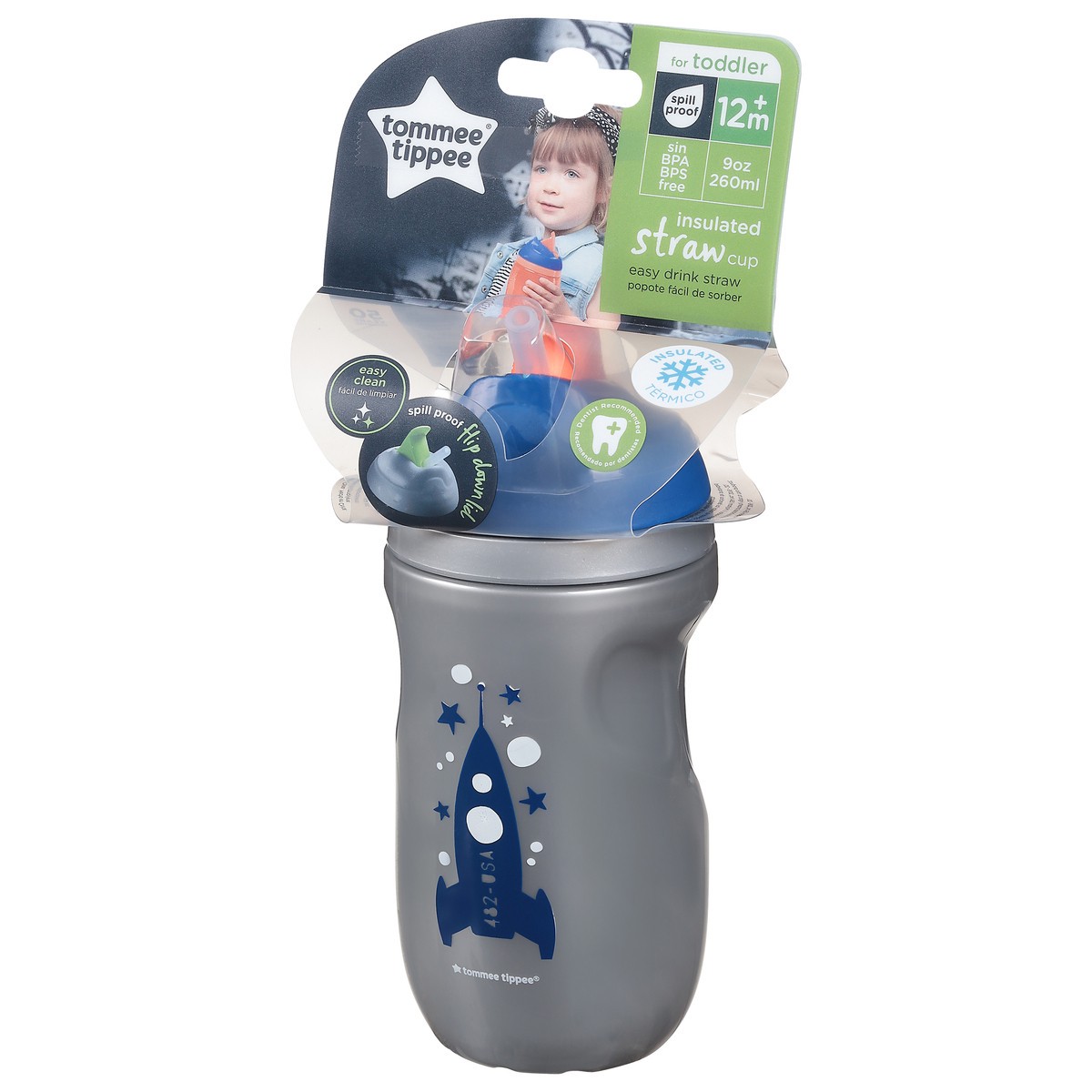 slide 3 of 9, Tommee Tippee Tom Tippee Straw Tumbler Insulat, 1 ct