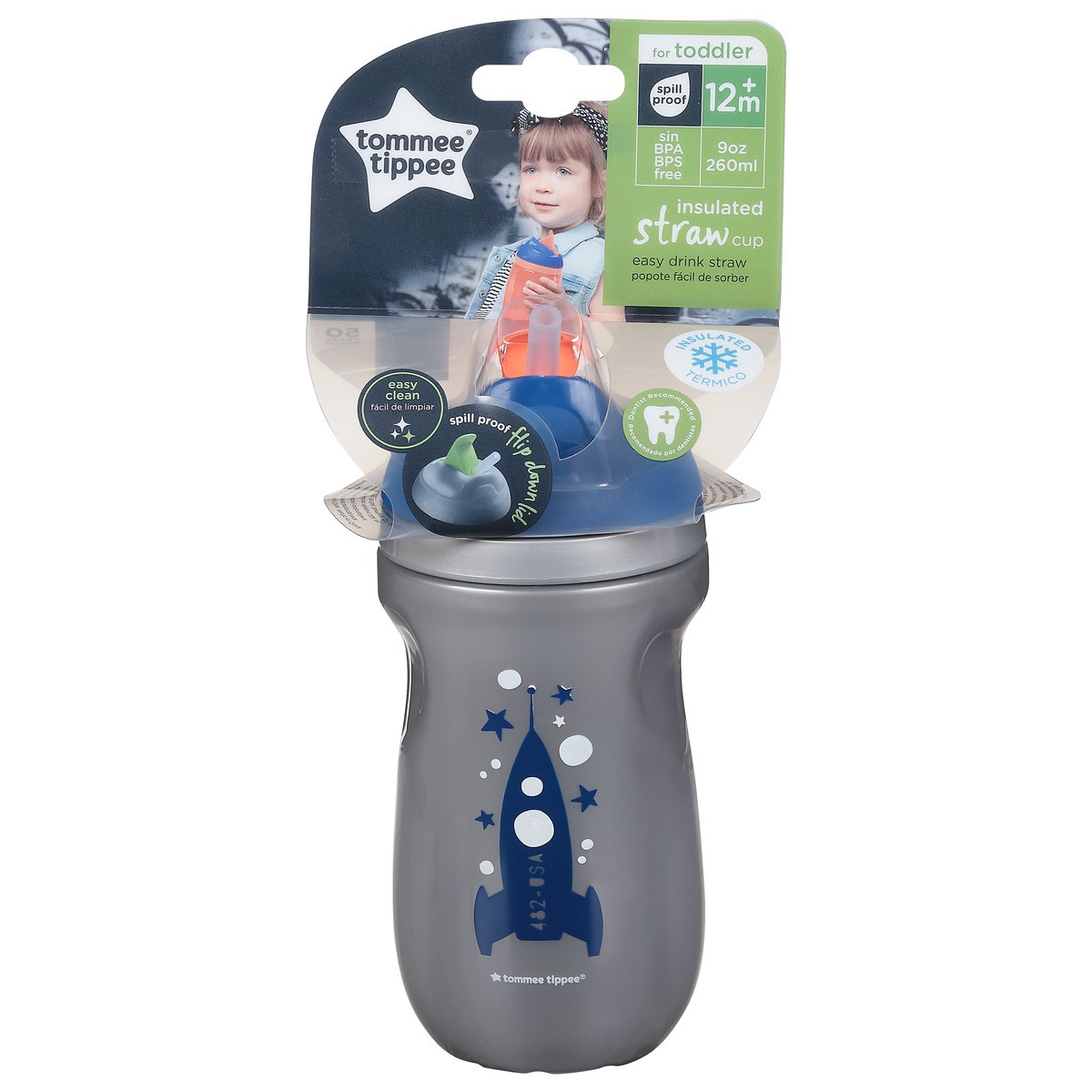 slide 6 of 9, Tommee Tippee Tom Tippee Straw Tumbler Insulat, 1 ct