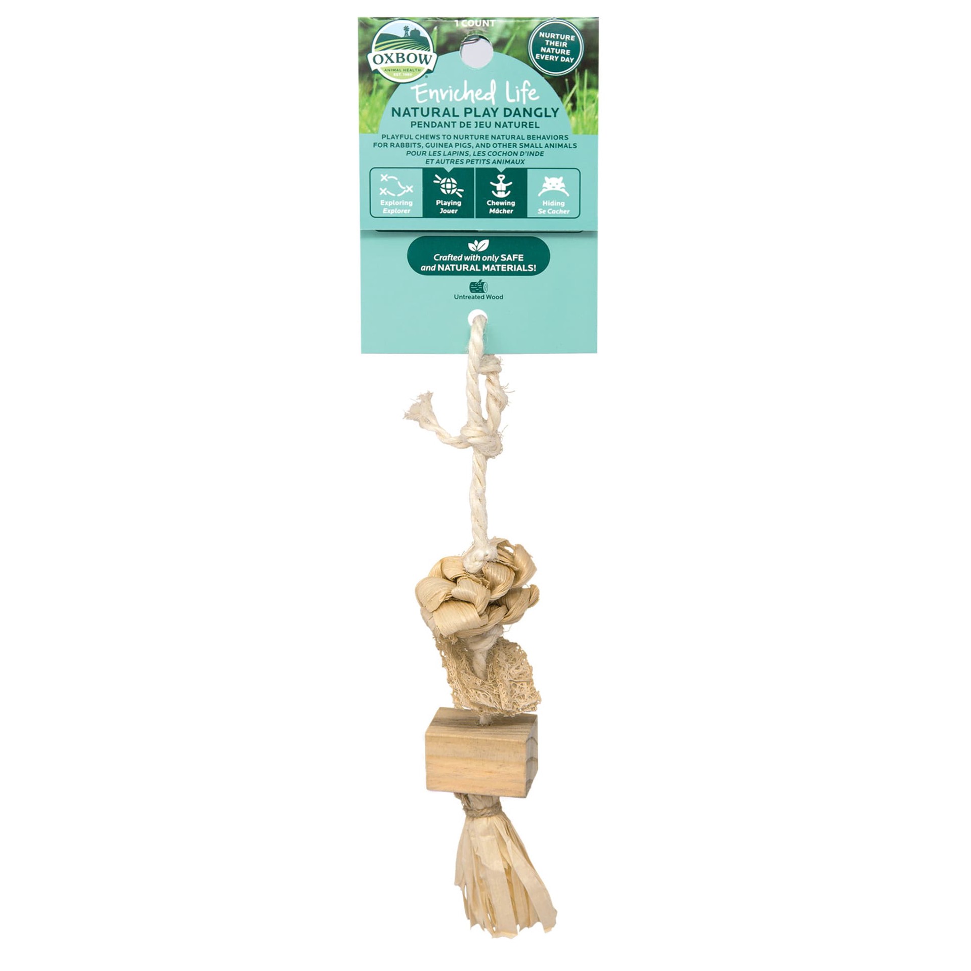 slide 1 of 1, Oxbow Enriched Life Natural Play Dangly Small Pet Chew, One Size