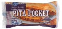 slide 1 of 1, Kroger Pita Pocket Breakfast Sandwich - Sausage & Cheese, 2.25 oz