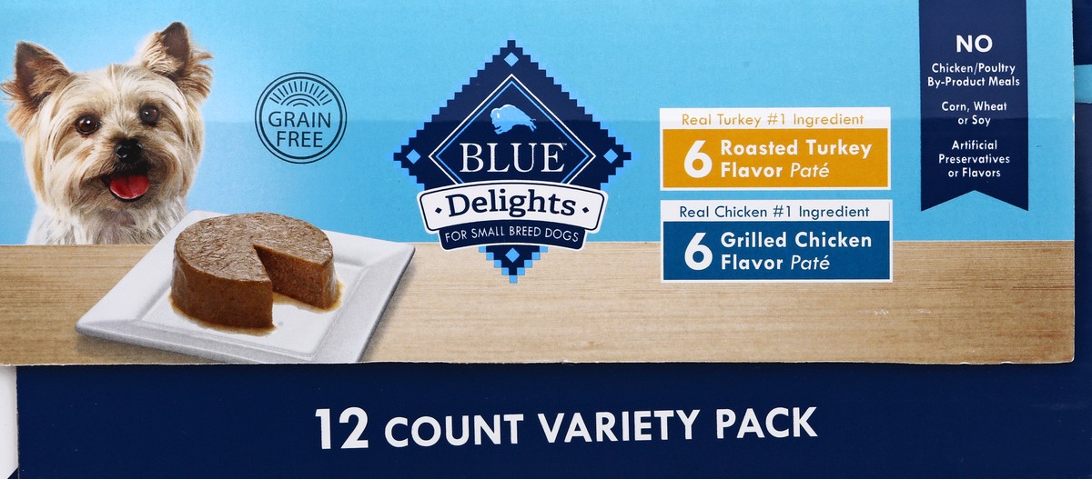 slide 3 of 9, Blue Buffalo Blue Delights Variety Pack for Small Breed 12-3.5 oz, 12 ct