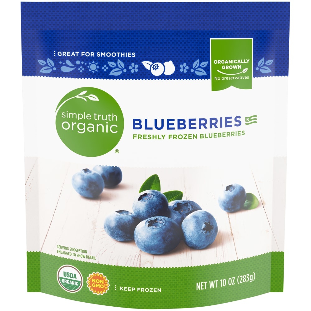 slide 1 of 1, Simple Truth Organic Blueberries, 10 oz