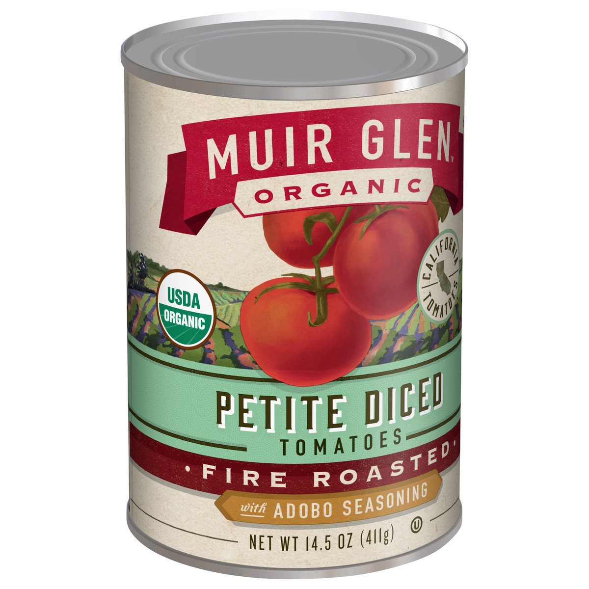 slide 7 of 9, Muir Glen Petite Diced Tomatoes, Fire Roasted With Adobo Seasoning, 14.5 oz., 14.5 oz