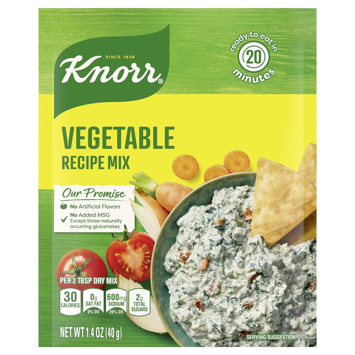 slide 1 of 5, Knorr Vegetable Recipe Mix, 1.4 oz