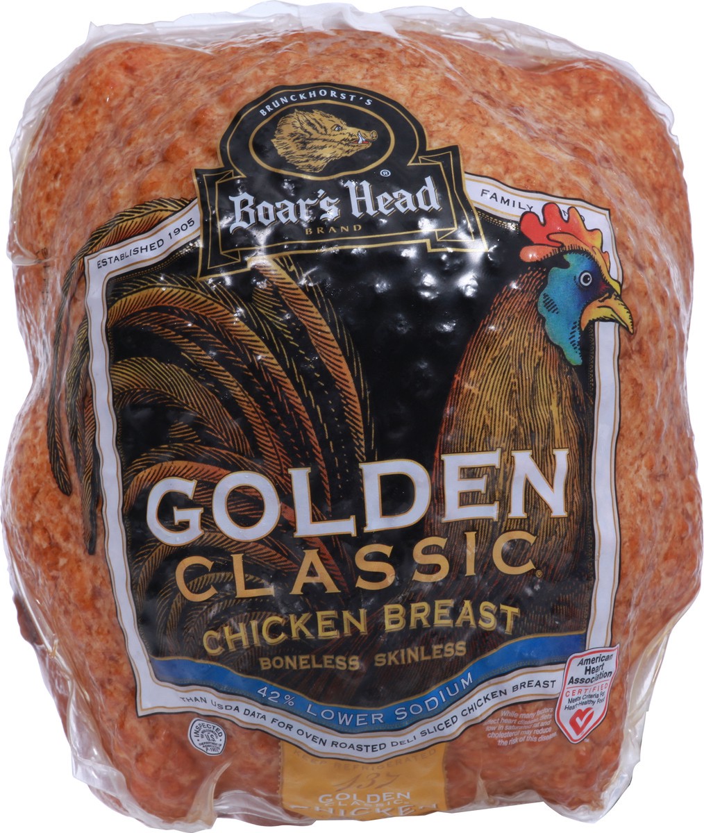 slide 3 of 9, Boar's Head Classic Golden Boneless Skinless Chicken Breast 1 ea, per lb