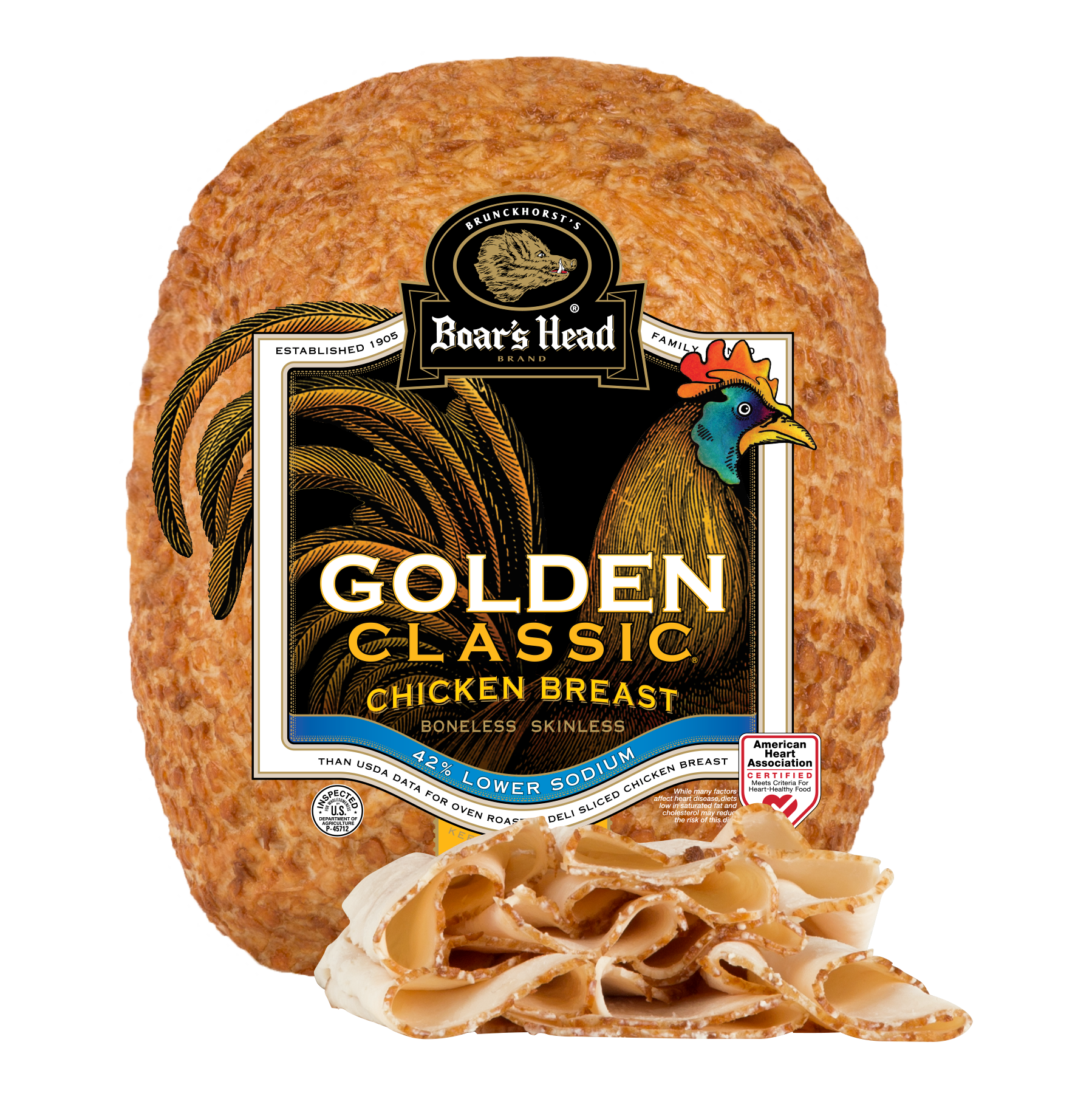 slide 1 of 9, Boar's Head Classic Golden Boneless Skinless Chicken Breast 1 ea, per lb