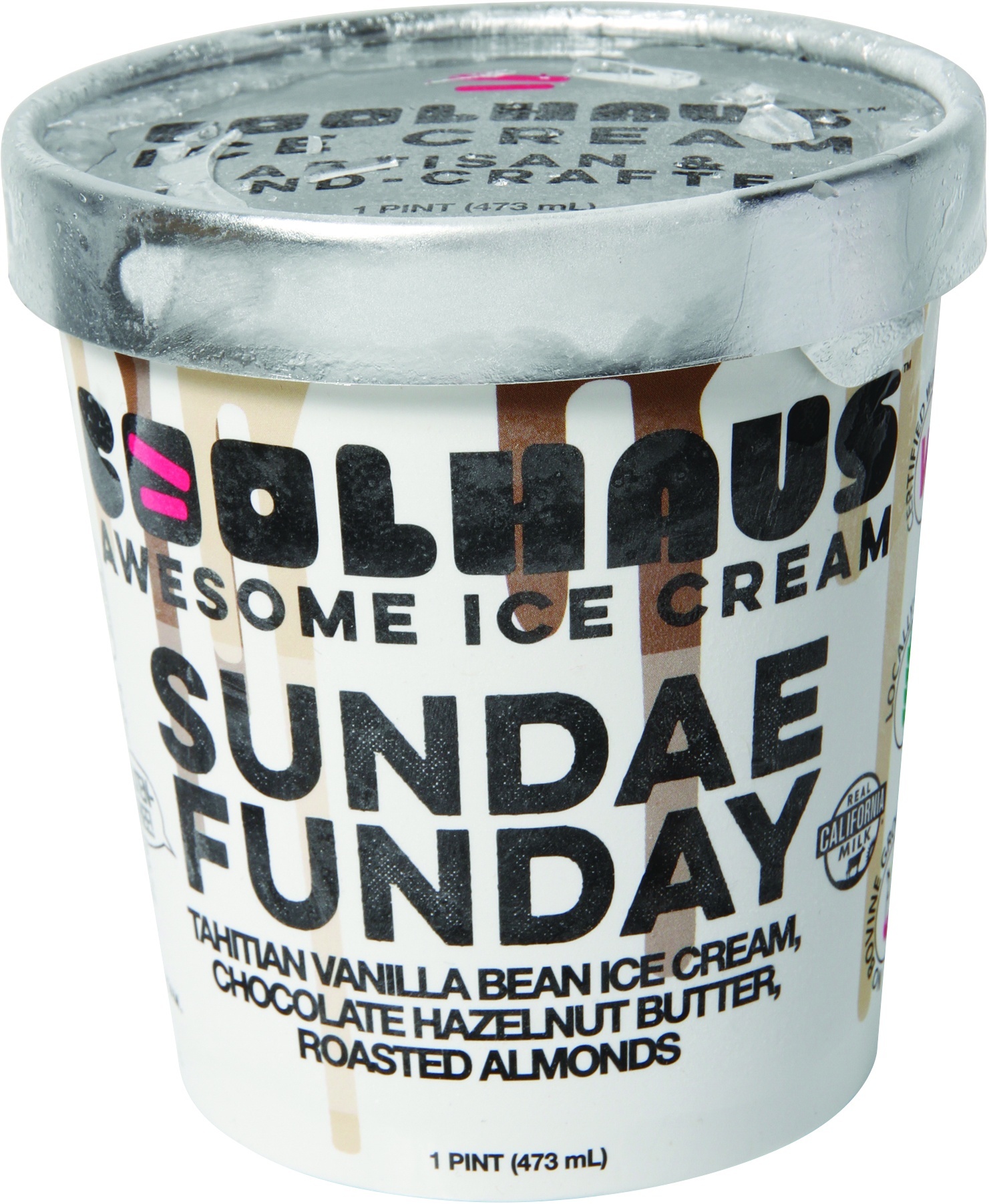 slide 1 of 3, Coolhaus Sundae Funday Ice Cream, 1 pint