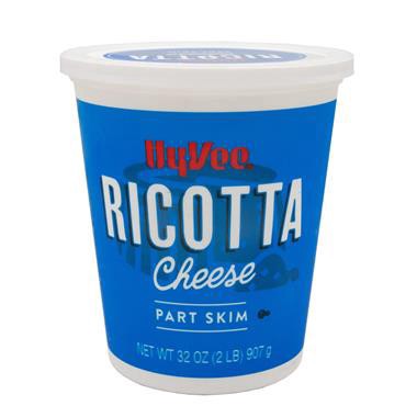 slide 1 of 1, Hy-Vee Ricotta Cheese Part Skim, 32 oz