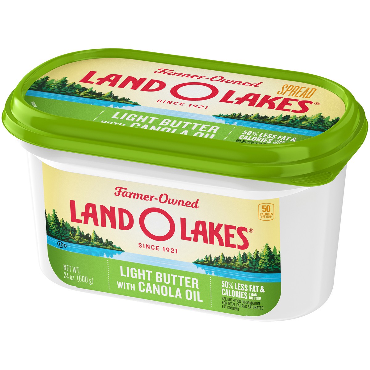 slide 11 of 11, Land O'Lakes Light Butter with Canola Oil, 24 oz