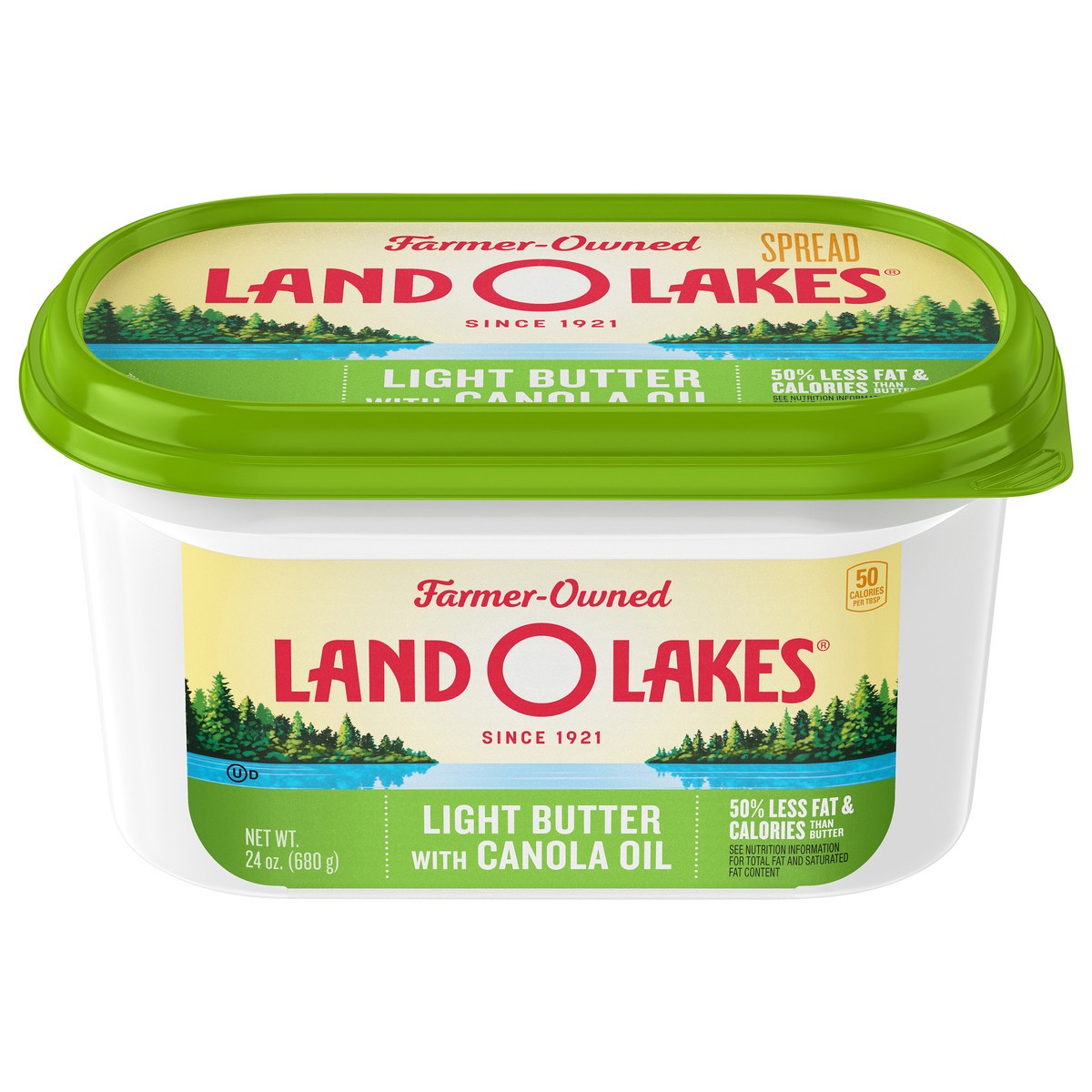 slide 1 of 11, Land O'Lakes Light Butter with Canola Oil, 24 oz