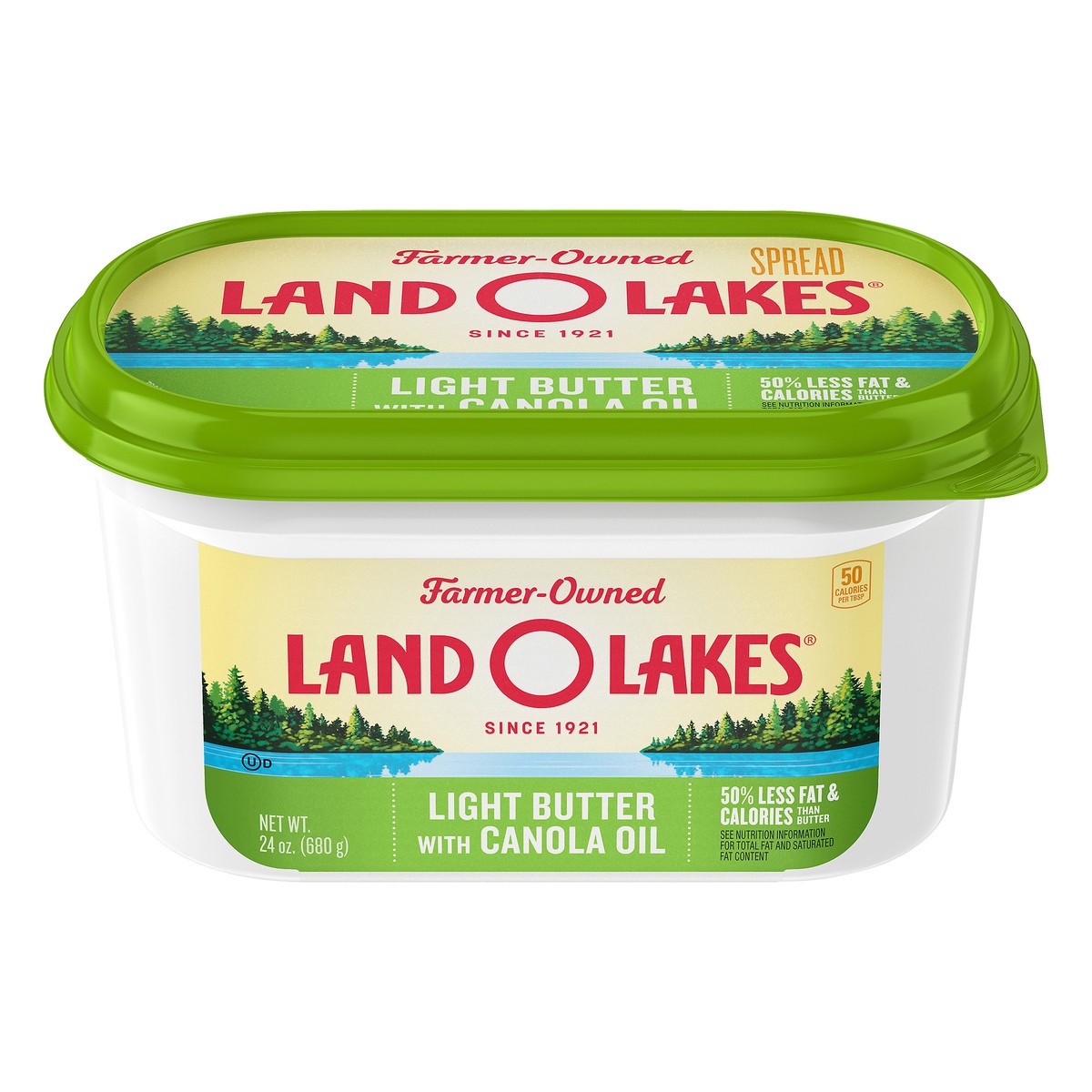 slide 5 of 11, Land O'Lakes Light Butter with Canola Oil, 24 oz