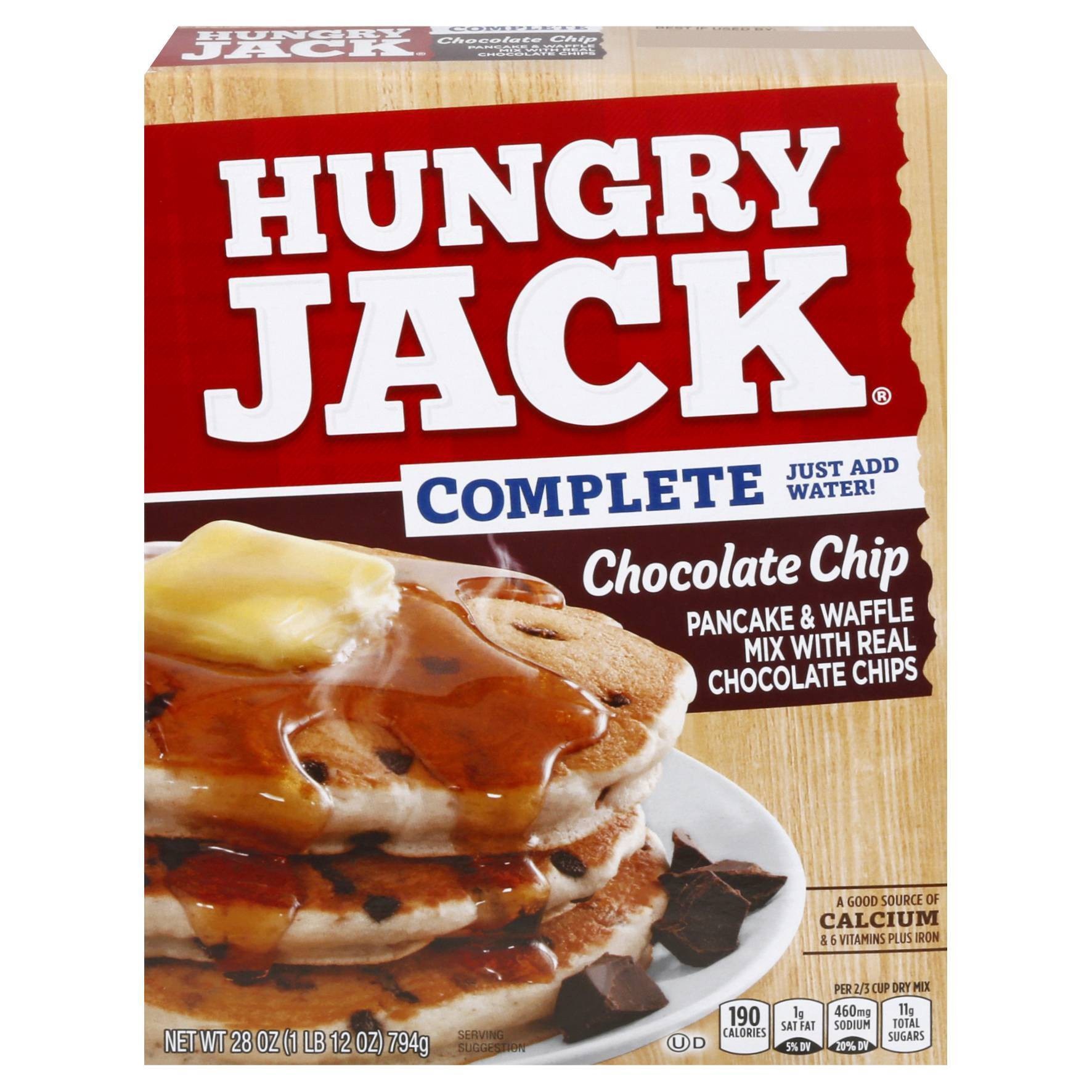 slide 1 of 5, Hungry Jack Complete Chocolate Chip Pancake & Waffle Mix, 28 oz