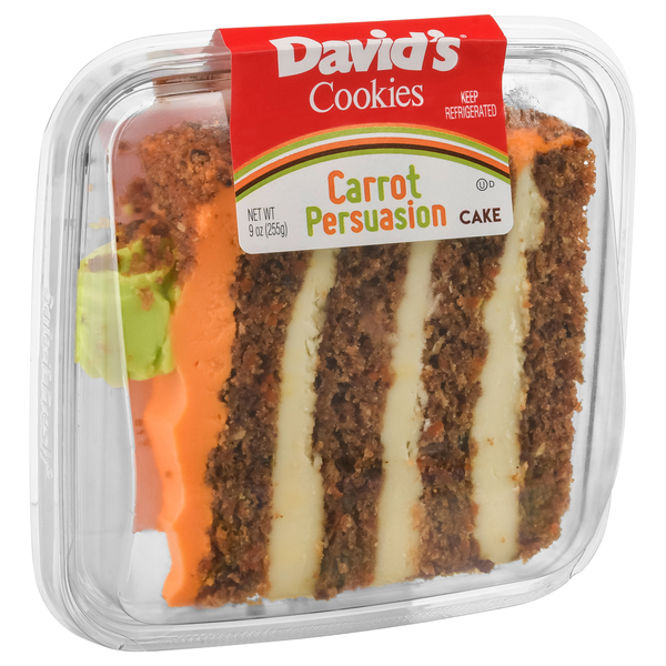 slide 1 of 1, David's Cookies Carrot Persuasion Cake 9 oz, 9 oz
