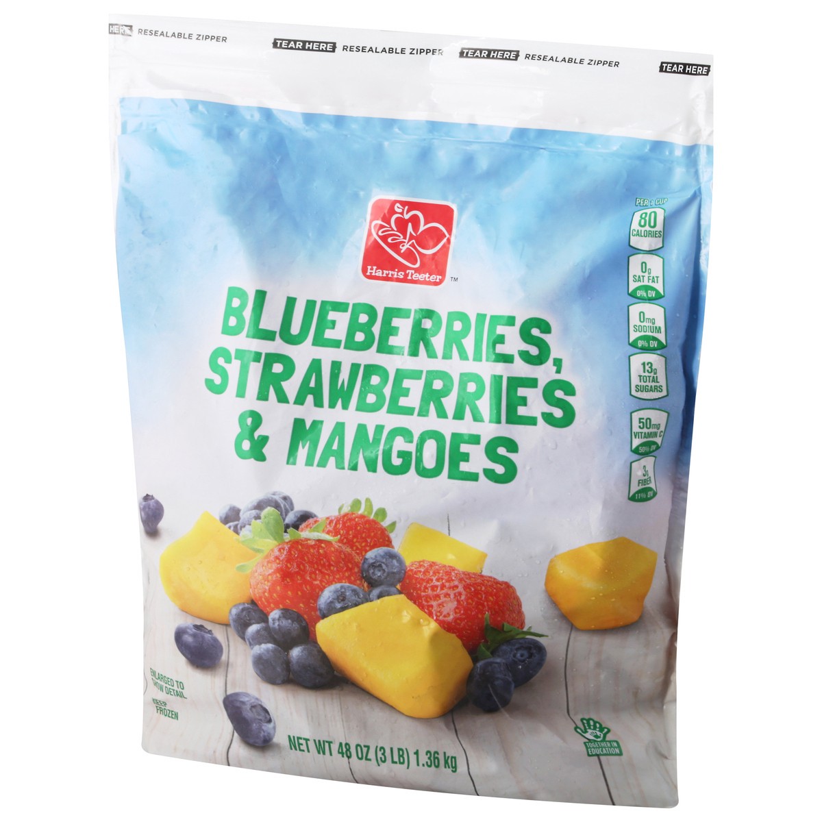 slide 3 of 9, Harris Teeter Mango,Blubry,Strwbry, 1 ct