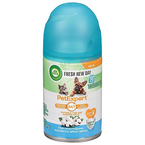 slide 1 of 1, Air Wick Fresh New Day Pet Expert Automatic Spray Refill, Fresh Cotton - 5.89 Oz - 5.89 OZ, 5.89 oz