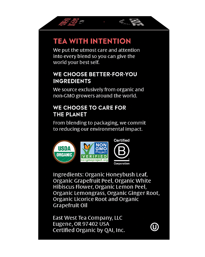 slide 5 of 5, Choice Organics Grapefruit Honeybush Herbal Tea Bag 16 Bags, 16 ct