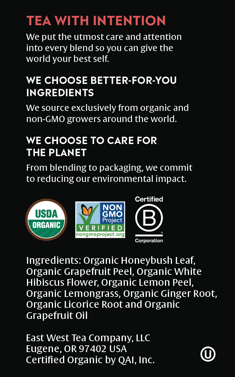 slide 3 of 5, Choice Organics Grapefruit Honeybush Herbal Tea Bag 16 Bags, 16 ct