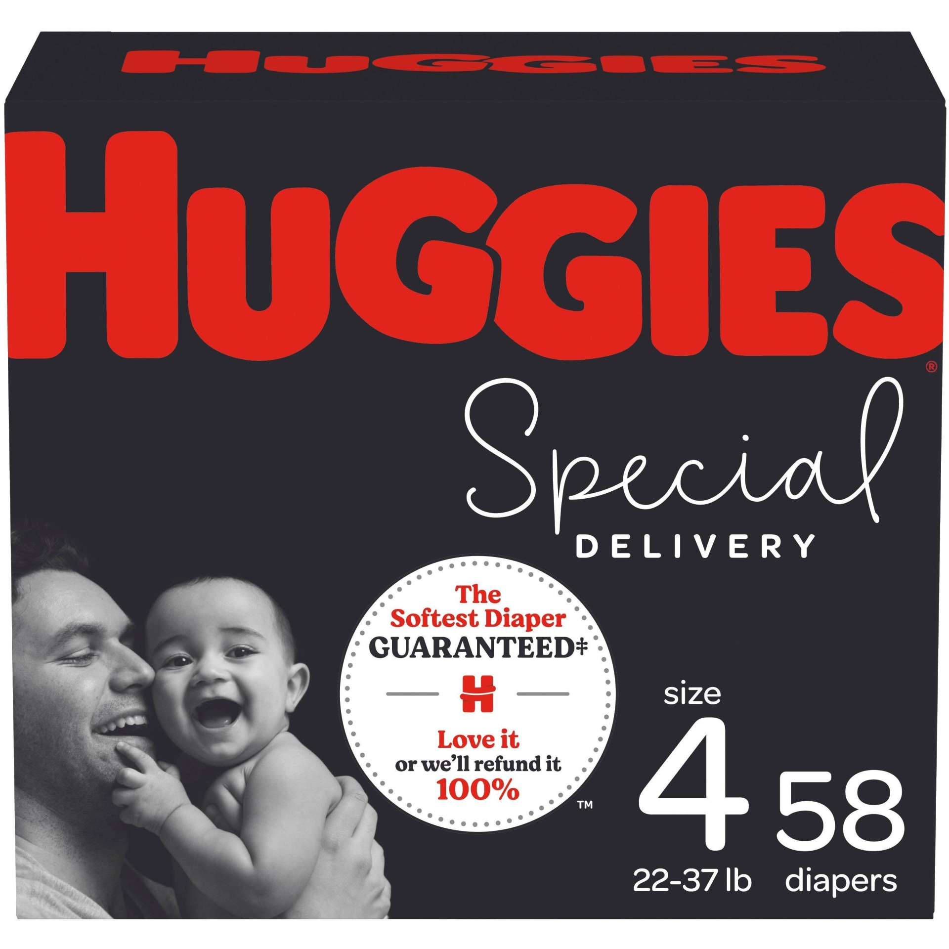 slide 1 of 3, Huggies Special Delivery Diapers, 50 ct; Size 4