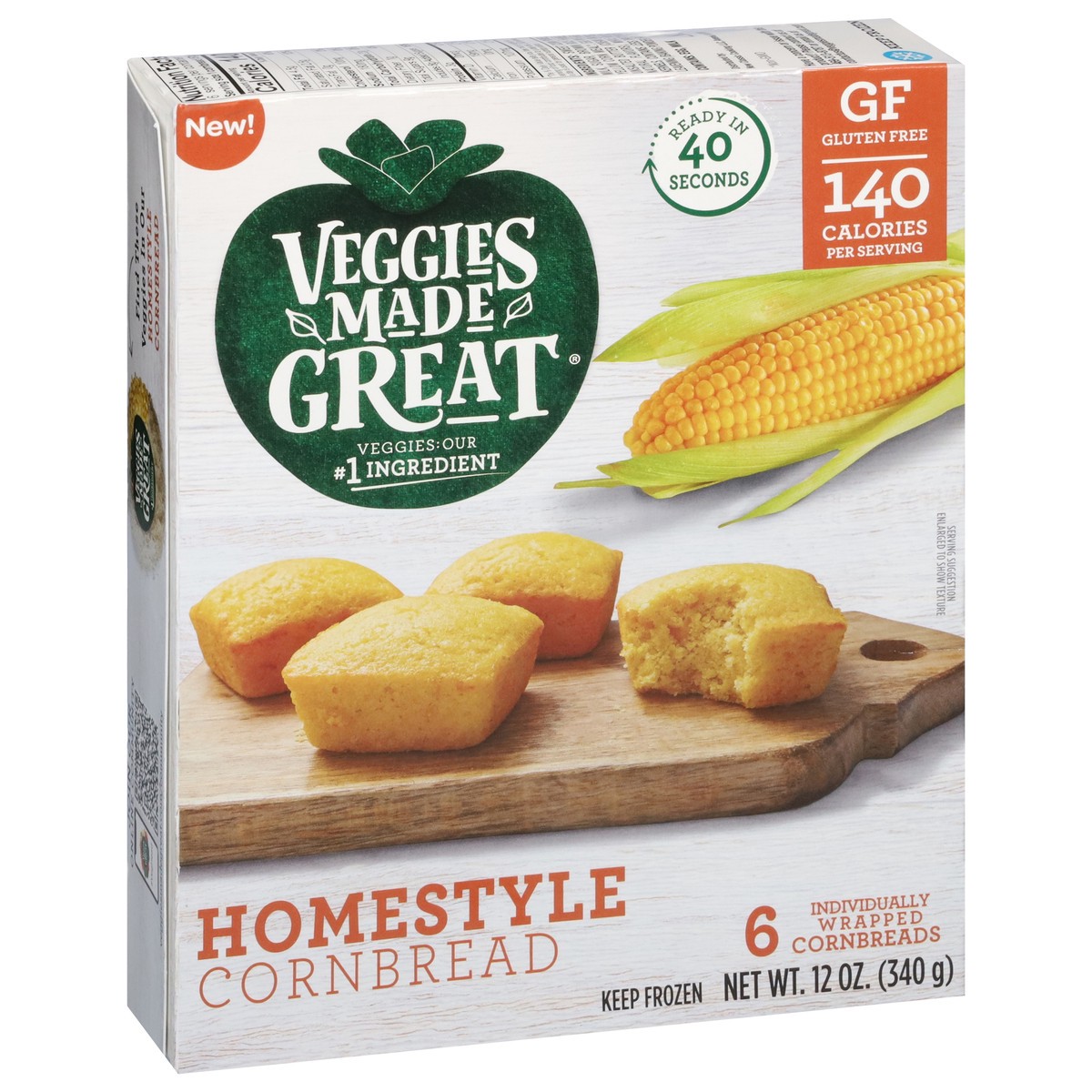 slide 4 of 16, Veggies Made Great Homestyle Cornbread 6 ea, 6 ct