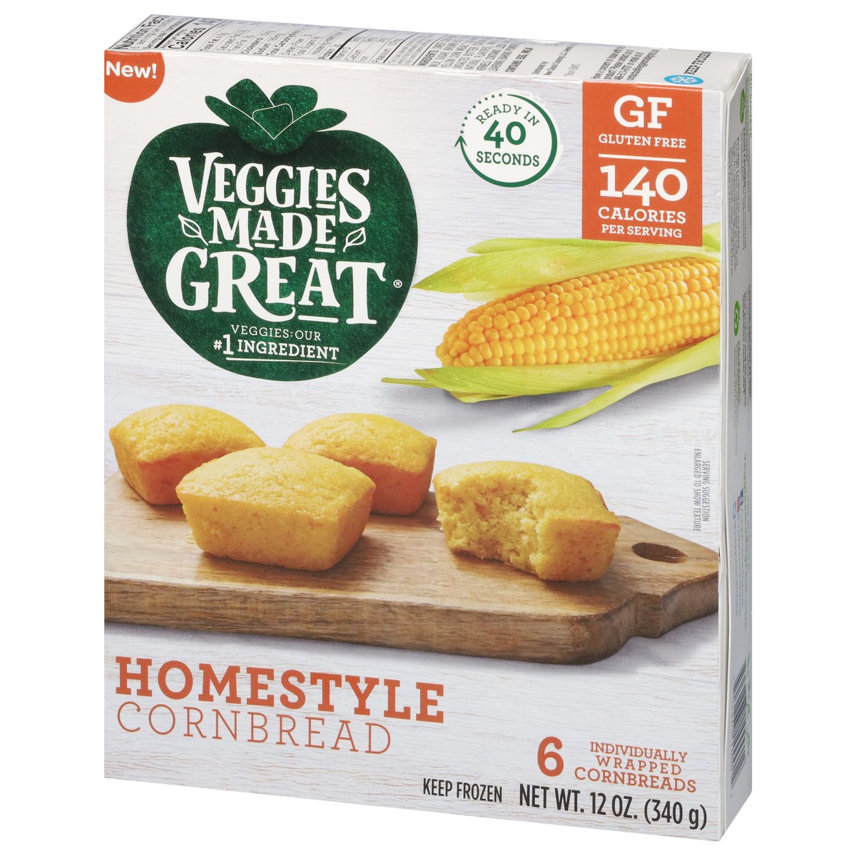 slide 5 of 16, Veggies Made Great Homestyle Cornbread 6 ea, 6 ct