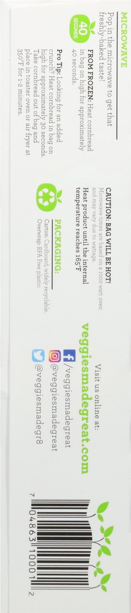 slide 3 of 16, Veggies Made Great Homestyle Cornbread 6 ea, 6 ct