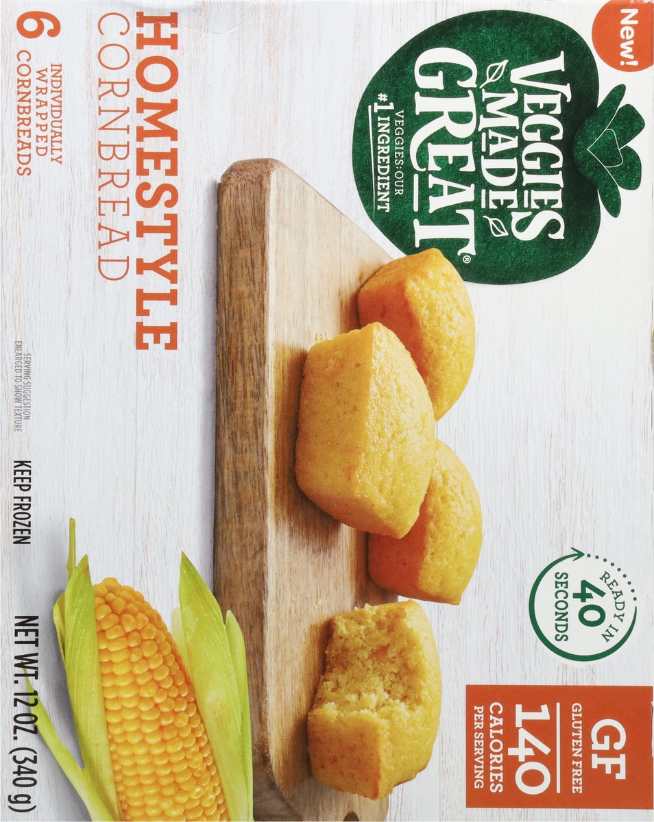 slide 2 of 16, Veggies Made Great Homestyle Cornbread 6 ea, 6 ct