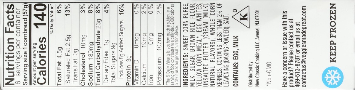 slide 11 of 16, Veggies Made Great Homestyle Cornbread 6 ea, 6 ct
